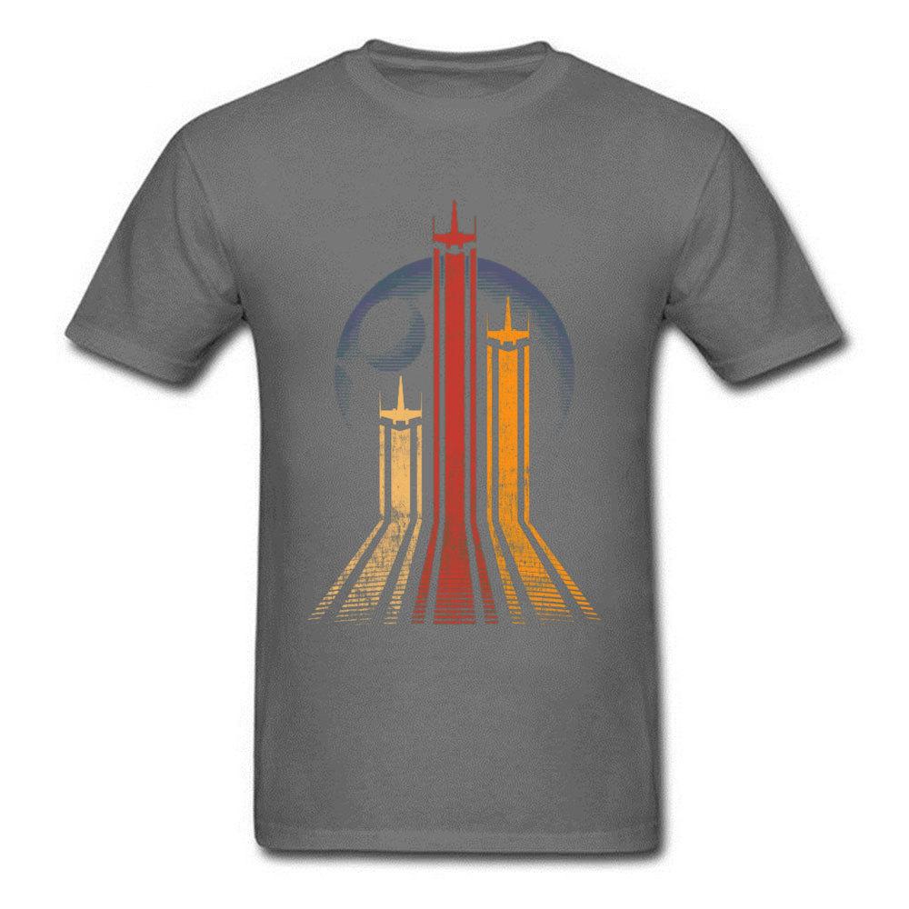 Men T Shirt Women Tee Boys Girls Top Adults Children Parent Child Cotton kid Tshirts Star Wars Death Star Galactic Retro Tees 100