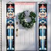 Christmas Door Couplet Set - Winter Holiday Hanging Decor - Porch Hanging Door Decor (2342)