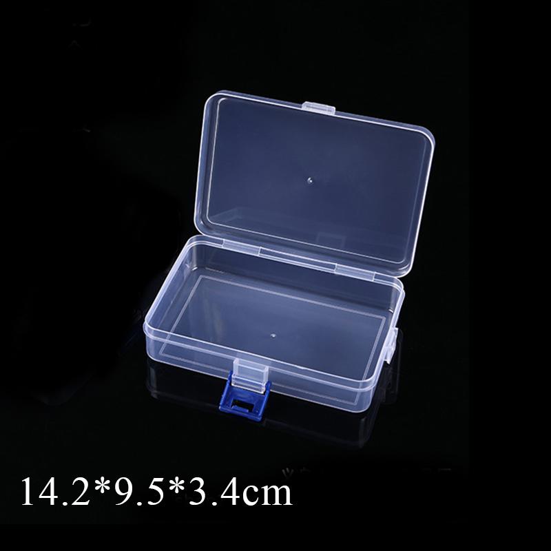Translucent Storage Box Rectangle Clear Plastic Jewelry Storage Strong robust Packaging Box Earrings Rings Collecting Case