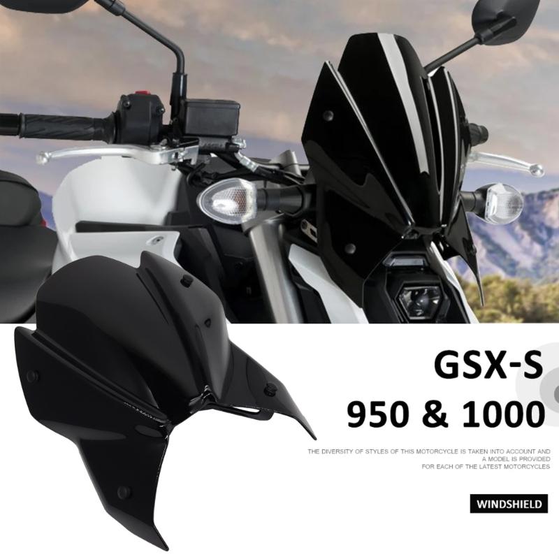 Fit for S950 Motorcycle Visor Windshield Windscreen Spoiler Air Deflector Screen Optimal Clear View Adjustable Universal