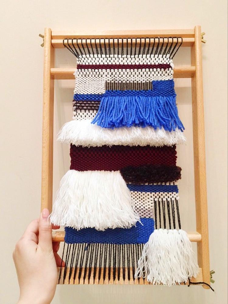 Large Wooden Multifunctional Loom: Handwoven DIY Toy for Girls and Adults