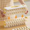 Food-Grade Dumpling Storage Box for Freezer - Keeps Dumplings and Wontons Fresh In Refrigerator or Freezer