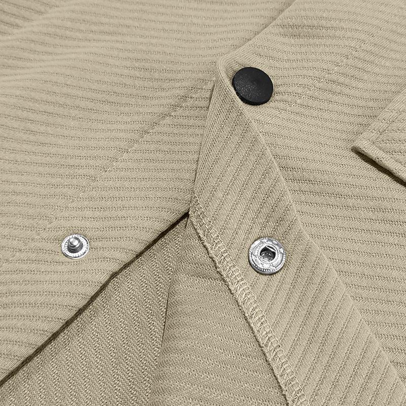 2025 European & American Slim Fit Heavyweight Twill Men's Autumn Long Sleeve Lapel Jacket