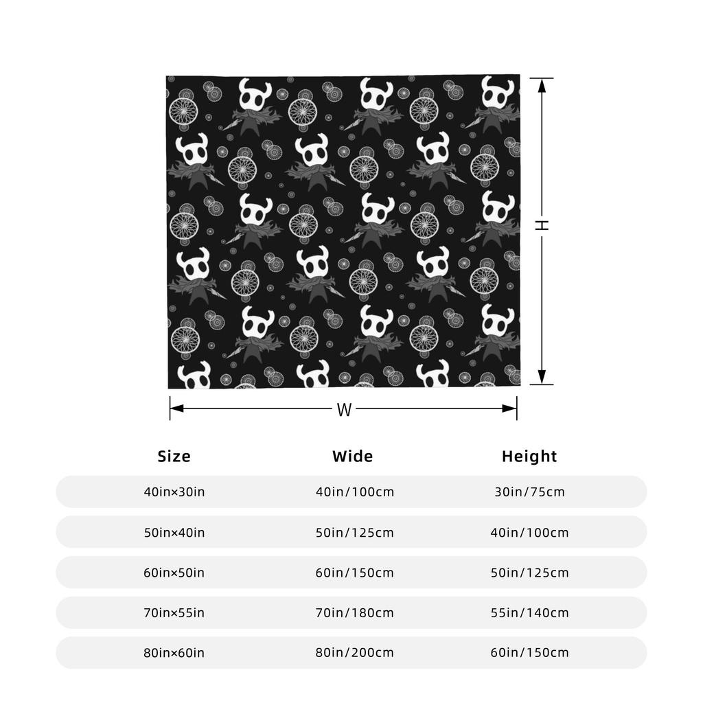 Hollow Knight Silksong Flauschige Decke Cartoon Individuelle Überwurfdecke für Zuhause 200x150cm Plüsch Dünne Steppdecke