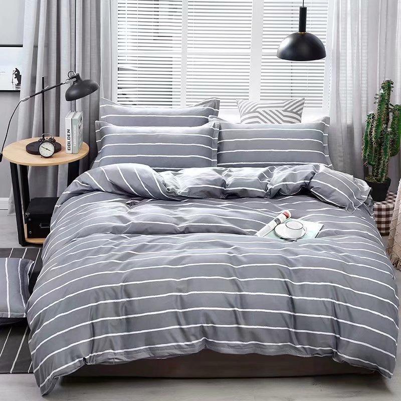 

Геометрический полосатый узор Наволочка Пододеяльник Доступен набор из двух или трех предметов EU Single 135*200