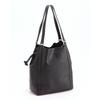 Full Tuck Bucket Tote Bag, Large, 7M6-1012P, Black