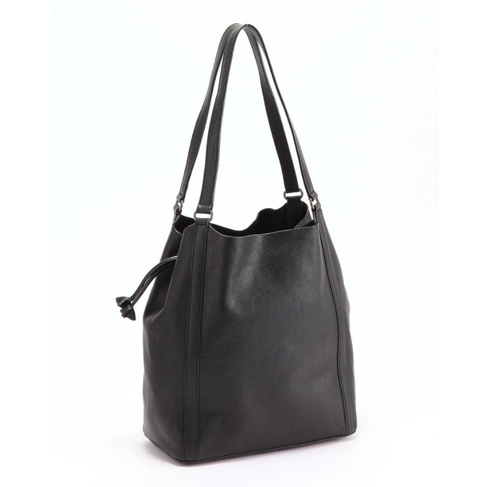 Full Tuck Bucket Tote Bag, Large, 7M6-1012P, Black