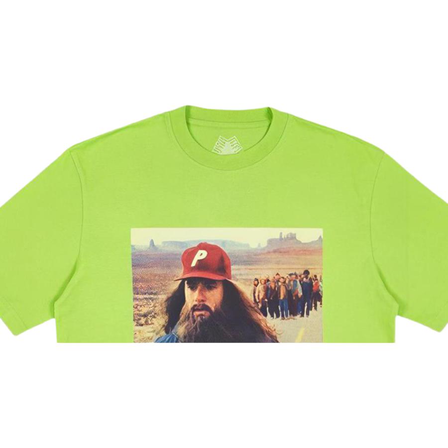Palace Forrest Gump Character Print Loose-Fit Crew Neck T-Shirt Unisex Tops Green P14TS025