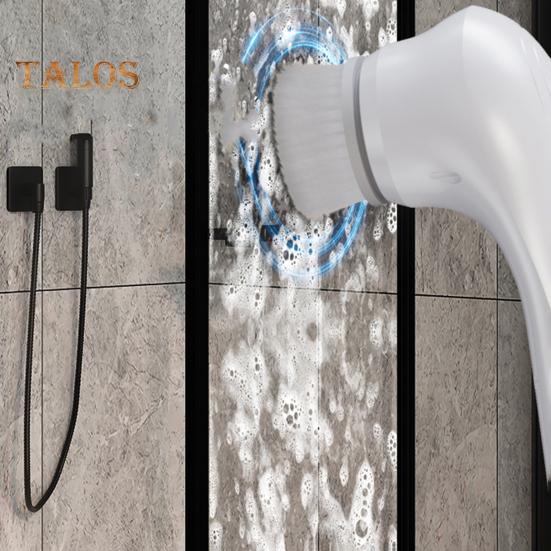 Electric Spin Scrubber Cordless Rechargeable Cleaning Brush with 5 Interchangeable Heads Powerful Motor Cleaning Scrubber