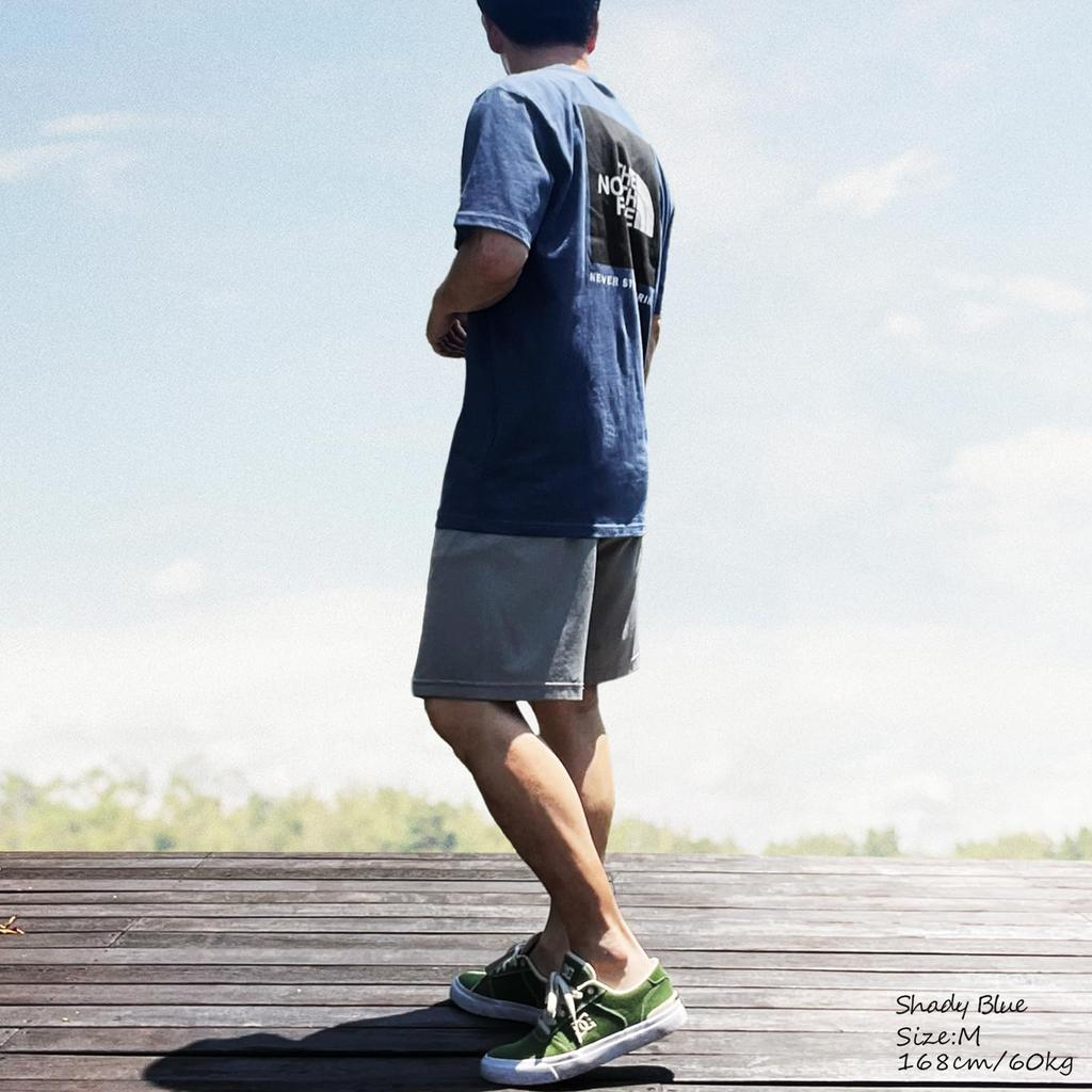 The North Face Short Sleeve with Back Print and Box Size Small Men's T-Shirt Logo, Navy, [Used]