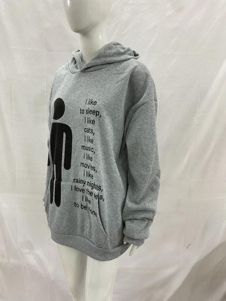 Y2K Harajuku Street Vintage Autumn and Winter Trend Unique Hip-Hop Punk Print for Men and Women Hoodie