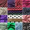19 Momme Stretch Mulberry Silk Fabric Multi-Color Polka Dot Design Soft for DIY Sewing Summer Dress Shirt Cheongsam Fabric