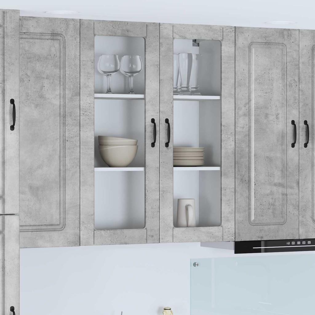 Dishwasher Front Panel Kalmar Concrete Grey 80 x 31 x 100 cm