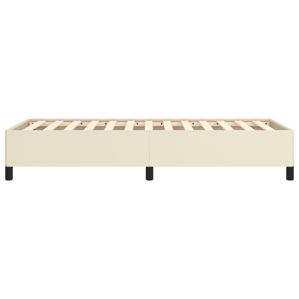 Bed Frame Cream 90x190 cm Artificial Leather