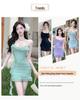 Stylish Sexy French Mesh Dress: Slimming, Figure-Hugging Mini Skirt