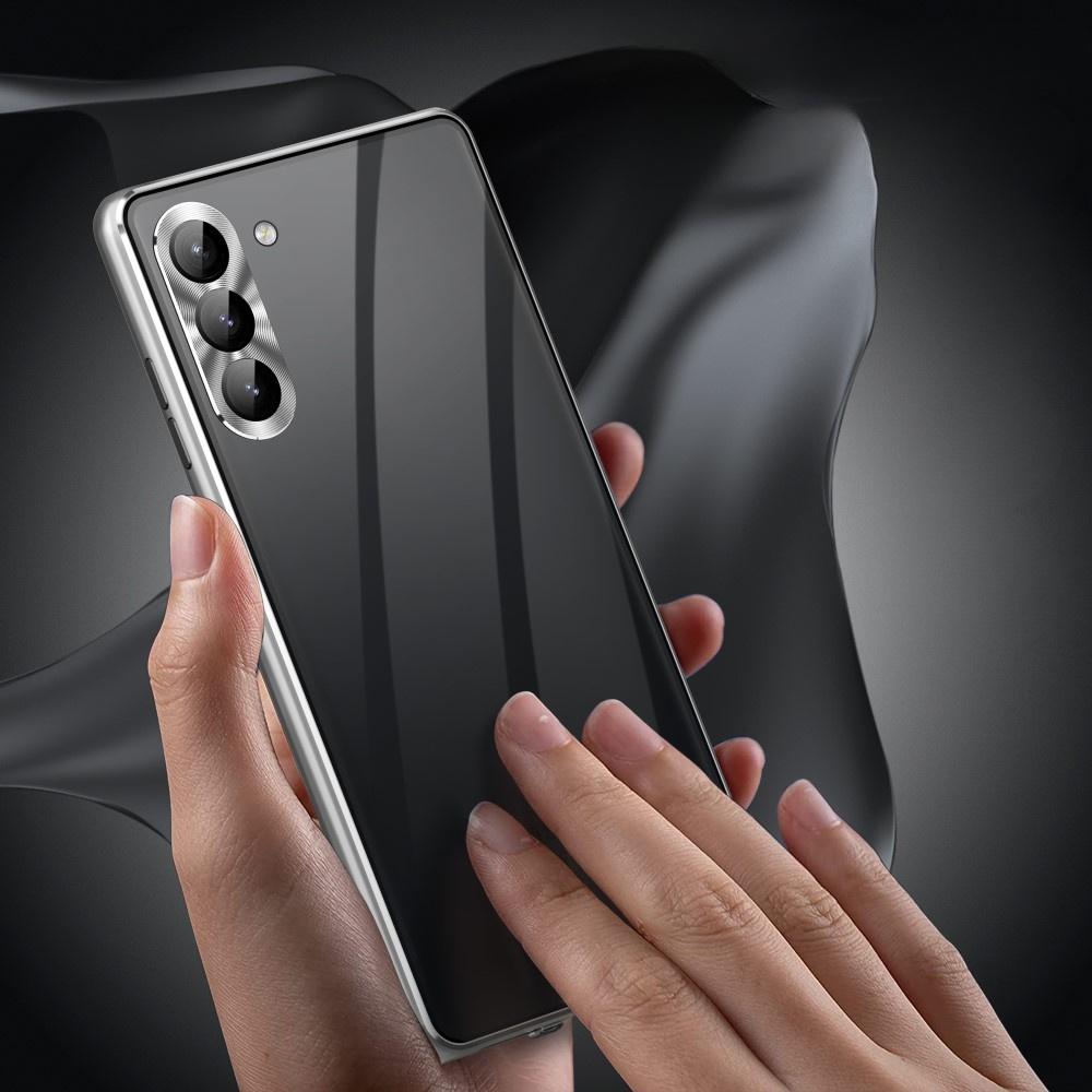 Case for Samsung Galaxy S23, Magnetic Dual Glass, Silver