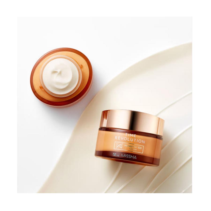 MISSHA Time Revolution Prime Stem 100 Crème 50ml Hydratant Fermeté Anti-Âge pour une Peau Jeune