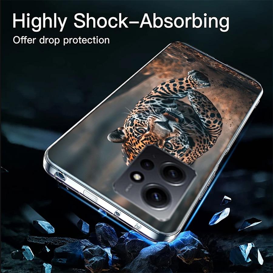 Majestic Leopard Phone Case For Redmi Note 14 15 Pro 5G 13 12 Pro Plus 11 11T 11E 11S 10 Pro 10S 9 9S Cover Cell Clear TPU Capa