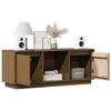 Vidaxl Szafka Pod Tv, Miodowy Brąz 110,5X35X44 Cm, Lite Drewno Sosnowe