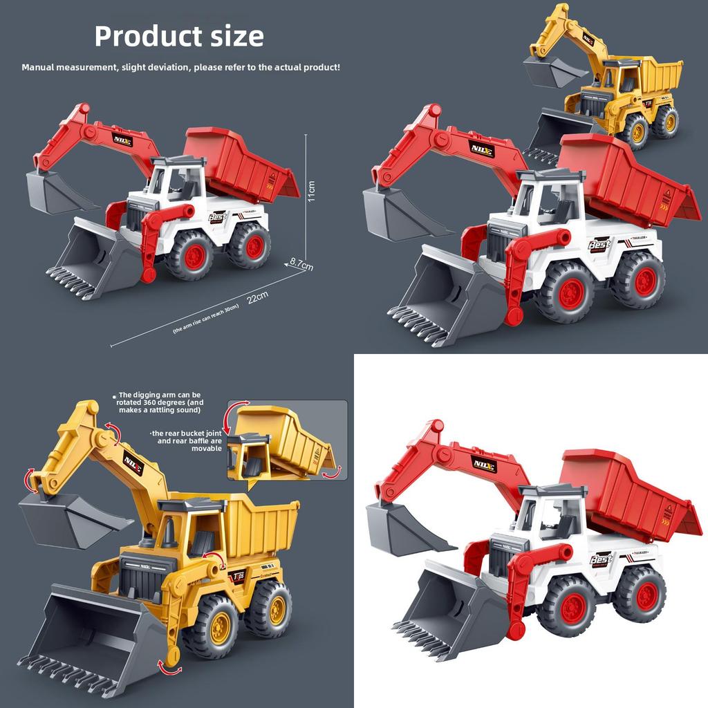 Large Inertia Construction Truck Toy For Kids With Movable Parts And Realistic Design