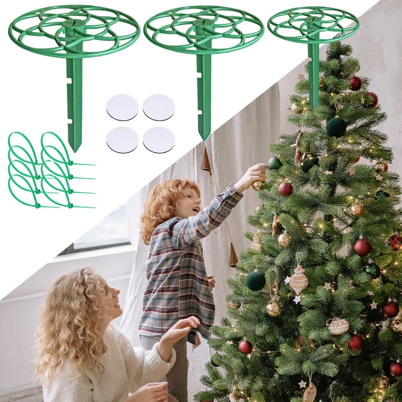 Christmas Tree Topper Stand 3X Treetop Decoration Holders Adjustable Treetop Ornament Stabilizer Stabilize Seasonal Treetop