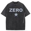 Grunge Alternative Zero Star 90s Rock Music Men Clothes Cheap Printed Tees Mens Leisure Washed Shirt HOLIDAYS
