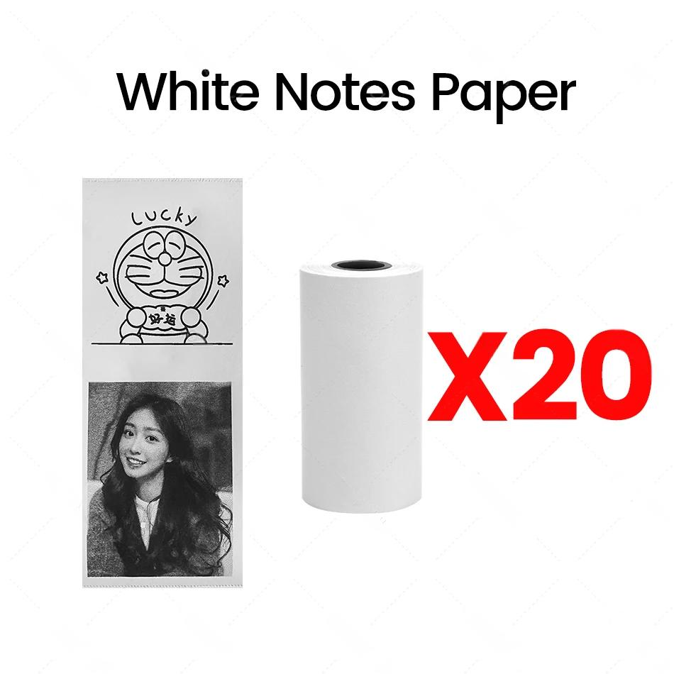 20 Rolls of Thermal Adhesive Paper, 57*30mm, Paper for Mini Thermal Printer