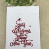 Frohe Weihnachten Frohes Neues Jahr Brief Scrapbook Papier DIY Metall Stanzformen