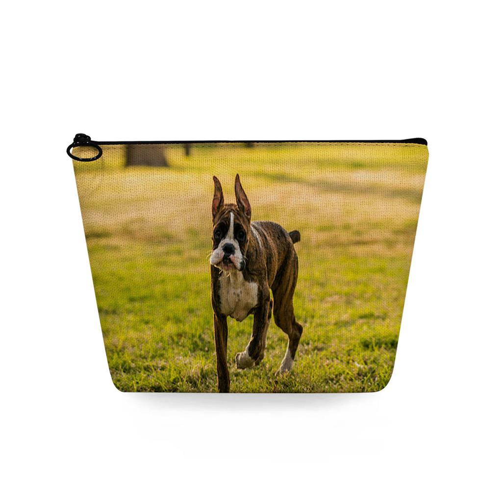 Women Dog Print Cosmetic Bag Toiletries Organize Travel Storage Case 6783