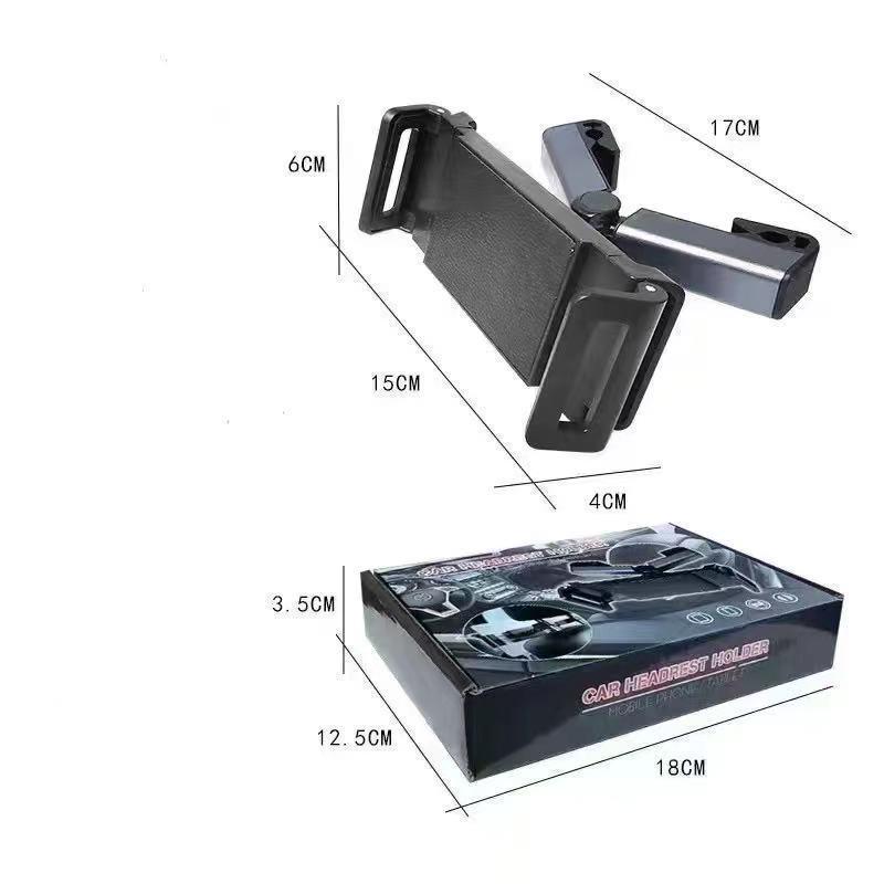 Universal Car Headrest Mount for Phone/Tablet - Telescopic Rear Seat Holder
