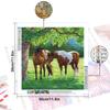 DIY Diamond Painting Two Horses Cross Stitch Kit Mosaic Art Diamond Painting Full Circle/Square Diamond Home Decoration