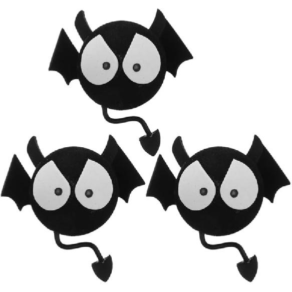 

3Pcs Halloween Devil Car Antenna Toppers - Cute Cartoon Big Eyed Bat Auto Antenna Ball Toppers Fun Vehicle Roof Halloween Decorations Unique Exterior
