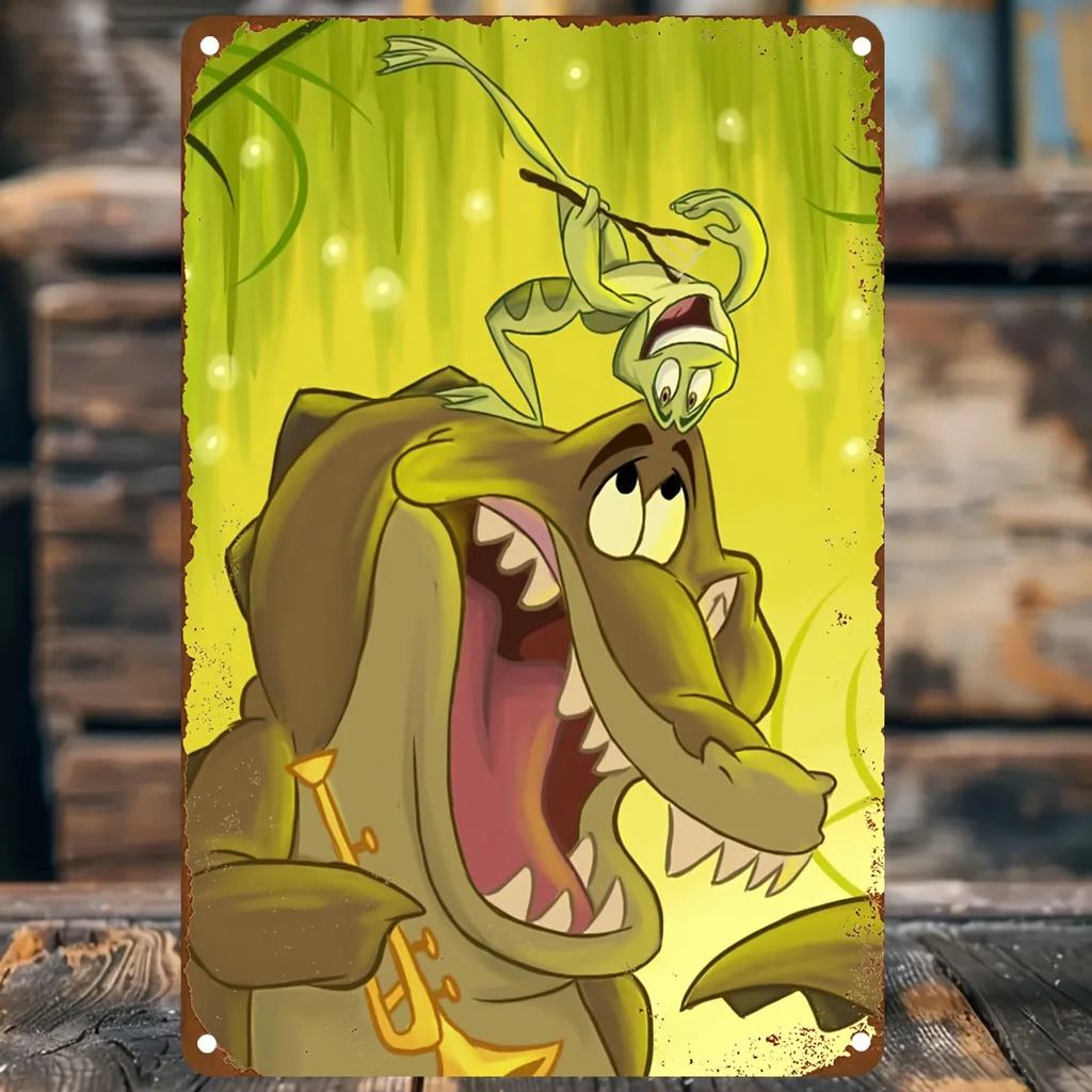 Miniso Disney Animation Warm Scene Decor Poster Tin Sign Metal Sign Decorative Plaque for Pub Bar Club Wall Decoration