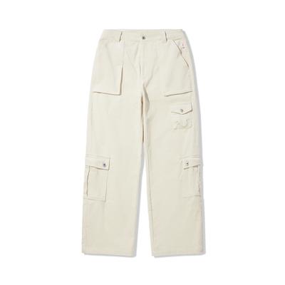 Li Ning X MEDM Kollaboration Daily Prosperity Serie Einfarbig Mittelhoch Bequem Atmungsaktiv Vielseitig Locker Gerade Lässige Hose AKXV284-1