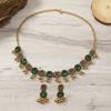 Rhinestone Necklace Earrings Set Pendant Women Jewelry Set Elegant Tassel Jewelry Set  Wedding