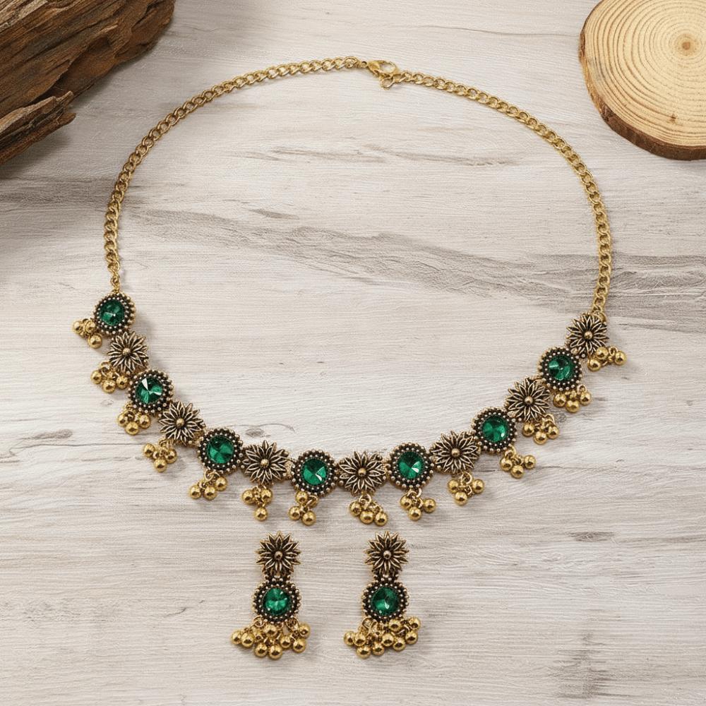 Rhinestone Necklace Earrings Set Pendant Women Jewelry Set Elegant Tassel Jewelry Set  Wedding