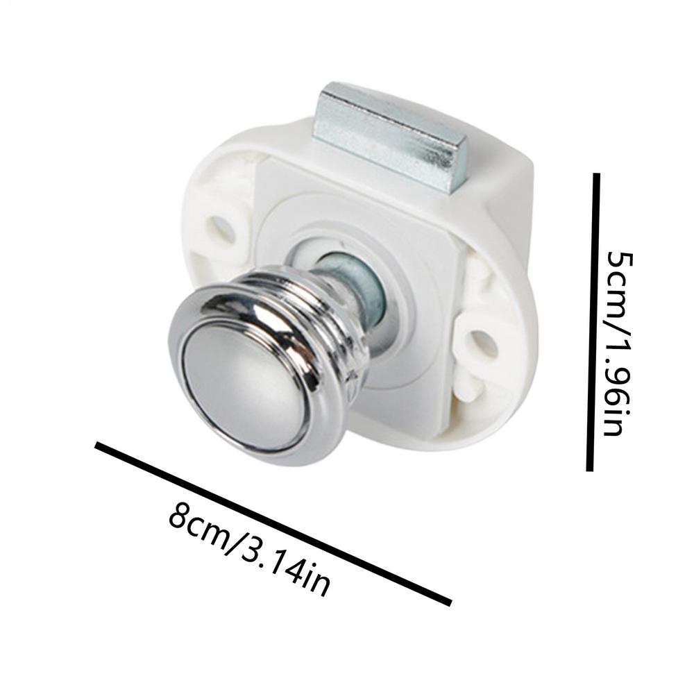 Rv Locks Zinc Alloy Keyless Rv Push Door Latch Secure Motorhome Latch Replacement For Travel Ship Yacht Caravan Van Cabinet