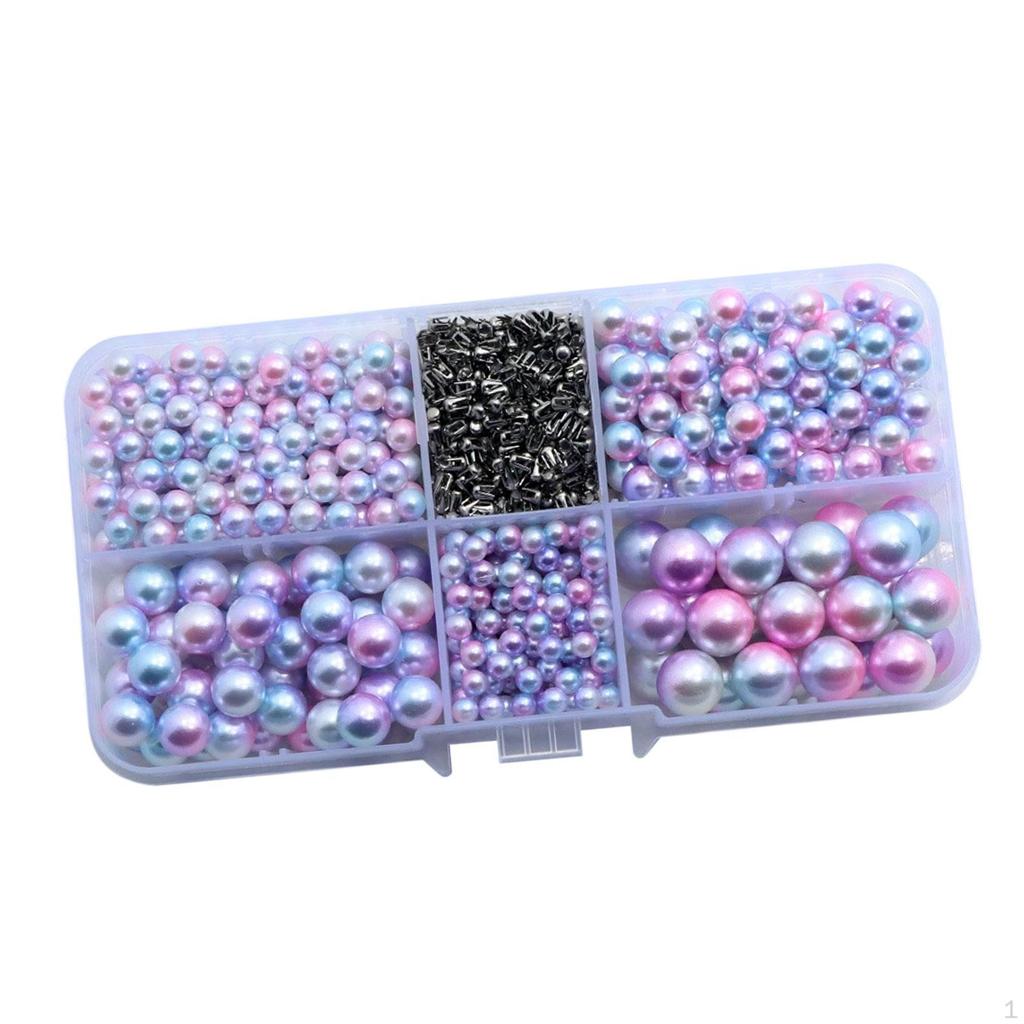 600 Pieces Crafting Beads Beading Supplies Imitation Multifunctional Loose for Vase Filler