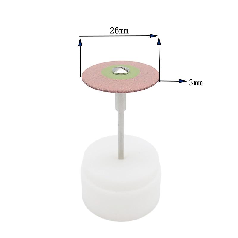 Dentallabor 26 mm HP Gummi-Diamantpolierer zum Entfernen von Finish-Zirkonoxid für Porzellan-Zirkonoxid-Restaurationen