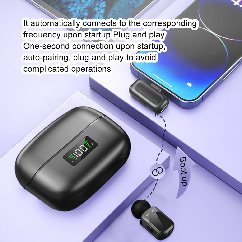 Clear Voice Mini Microphone For Outdoor Activities Wireless Lavaliers Microphone Lapel Microphone