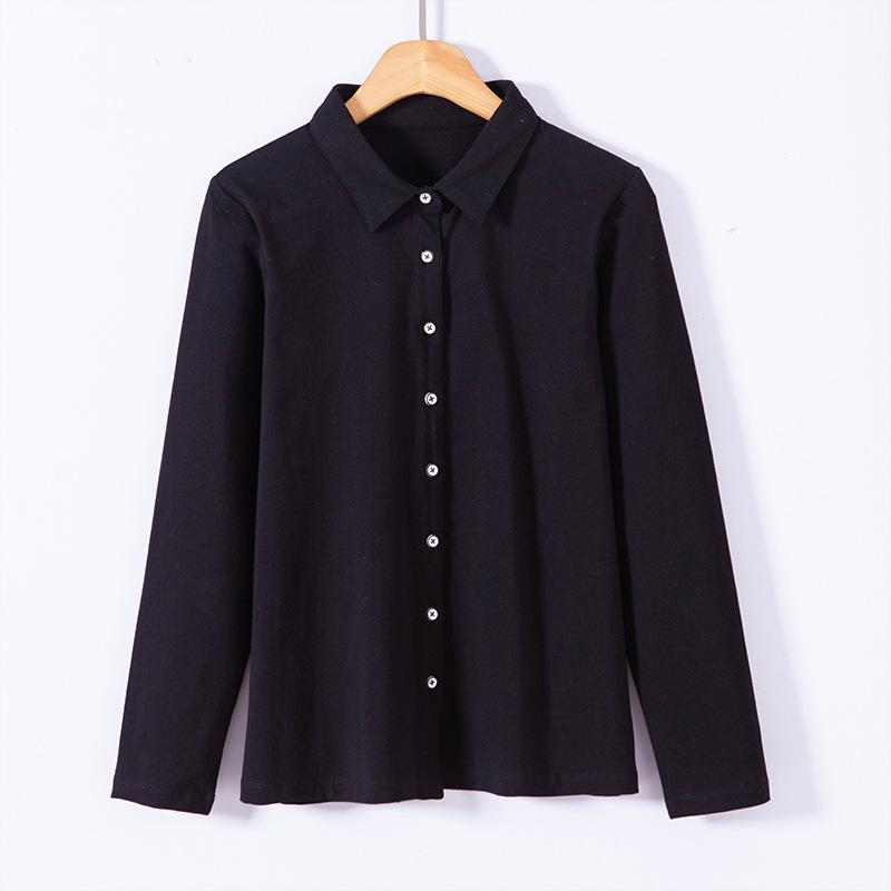 

Женские футболки Весенние рубашки с длинным рукавом Женские хлопковые топы Модные трендовые рубашки-рубашки XL