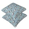 Perfectly Perfect Puffins 2 Pcs Square Pillowcase Pillow Cover Cushion Decor Comfort Throw Pillow For Home Living Room