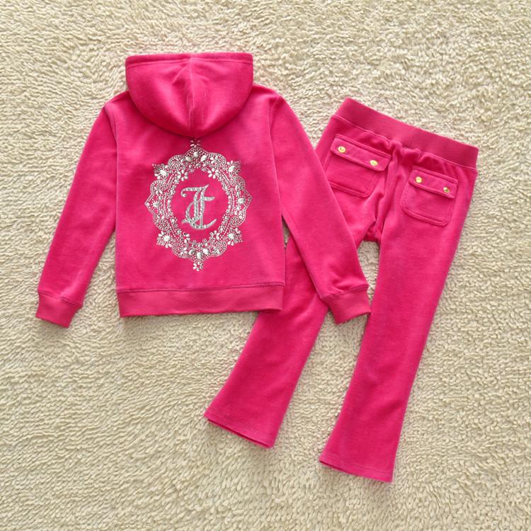 

Autumn European & American Girls Slim Fit Velvet Yoga Set - Sporty Fashion Family Outfit Size 4: 2-3 years/85-100CM