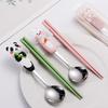 Ruhan Kids' Portable Cartoon Stainless Steel Utensil