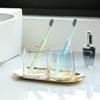 Elegant Nordic Glass Mouthwash Cup Set