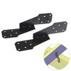 2/5Pcs Carbon Steel Strong Heavy Duty Windproof Buckle Structural Parts Hurricane Tie Bracket Hardware For Trusses/Rafters Ties