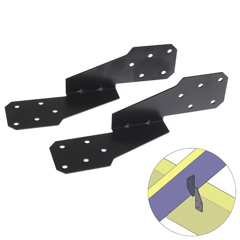 2/5Pcs Carbon Steel Strong Heavy Duty Windproof Buckle Structural Parts Hurricane Tie Bracket Hardware For Trusses/Rafters Ties