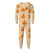 Halloween Print Family Matching Hooded Long Sleeved Zippered Jumpsuit Set