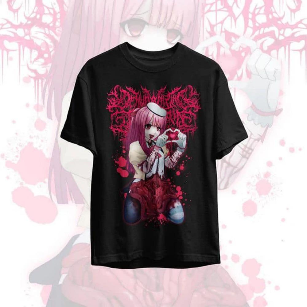 Sommer Nonne Schönes Mädchen Druck Herren T-Shirt Mode Kurze Ärmel Harajuku Street T-Shirt Damen T-Shirts Oberteile