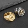 Gothic Vintage Marines Army Design Rings For Men Boy Stainless Steel Punk Biker Fashion Team Eagle Ring Amulet Jewelry Wholesale
